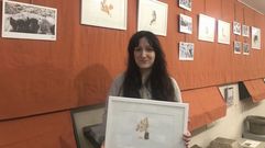 Eva Mera exhibe sus acuarelas y fotografas en el Museo Terra de Melide, en una exposicin que se despide hoy y que abre una nueva etapa para la santiaguesa, que ella asocia con su libertad.