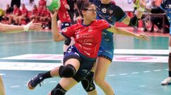 La jugadora del Porri�o Carmen Prelchi, en la ida frente al Bera Bera.