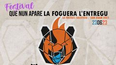 Cartel de la Foguera de L'Entregu.