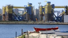 Estructuras para un parque marino flotante que fueron construidas en Navantia Fene