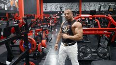 Marco Antonio Longobucco, en el Fitness Salud Ourense