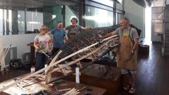 La embarcaci�n se reconstruy� en el Museo do Mar a la vista de los visitantes