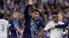 Miguel Romn, durante el duelo entre Celta y Real Madrid de este domingo.