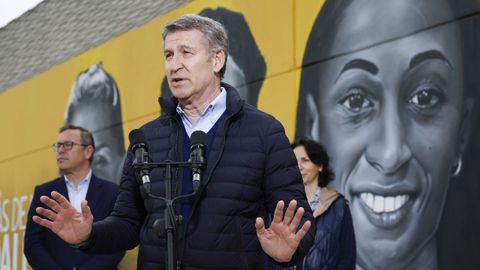 Feijoo, en un acto en Madrid.