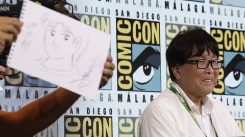 El dibujante japon�s Yoichi Takahashi, creador de Oliver y Benji, en la San Diego Comic-Con de M�laga
