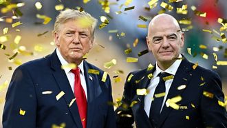 Donald Trump junto al presidente de la FIFA,�Gianni Infantino
