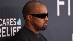 Kanye West es una imagen tomada en la gala de los Grammy del 2025.