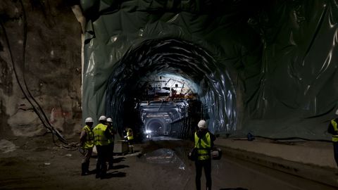 Obras de los tneles del tren al puerto exterior