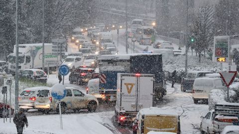 Tempral de nieve en San Sebasti�n