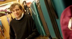 Fajardo, en una fotograf�a tomada ayer en su establecimiento en la plaza de Espa�a .