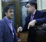 <span lang= es-es >El debate previo</span>. El alcalde y el portavoz del PSOE hablaron unos minutos antes de que arrancase el pleno del lunes. 