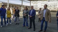 El conselleiro de Sanidade y la alcaldesa de Lugo visitaron la parcela del antiguo colegio del Sagrado Coraz�n, en cuya pista polideportiva se leventar� el centro de salud