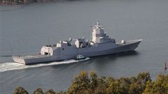 Una de las fragatas noruegas fabricadas en el astillero ferrolano