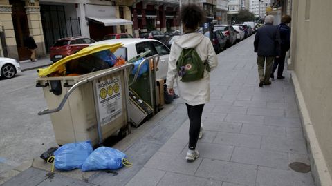 Las calles de la ciudad amanecieron el martes llenas de basura