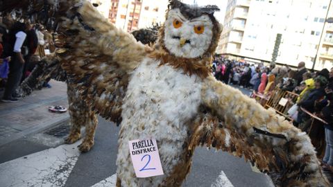 Multitudinario desfile de Carnaval por las calles de Pontevedra