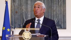 El primer ministro Portugal, Antonio Costa, se dirige a los portugueses para anunciar las medidas frente al coronavirus