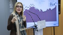 La directora de la ONT, la gallega Beatriz Dom�nguez Gil, en una imagen de archivo durante la presentaci�n de la actividad de donaci�n y trasplantes del 2025