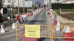 Las obras en la avenida de Celanova estn a punto de rematar