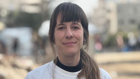 La viguesa Virginia Mielgo, coordinadora de Médicos sin Fronteras de saneamiento de agua en Gaza .