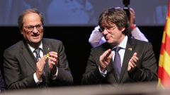 Torra y Puigdemont en diciembre del a�o pasado