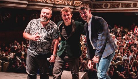 Javier Veiga, David Amor e Rober Bodegas en Esf�nter.