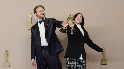 Finneas OConnell y Billie Eilish, ganadores del scar a Mejor Cancin por What Was I Made For?