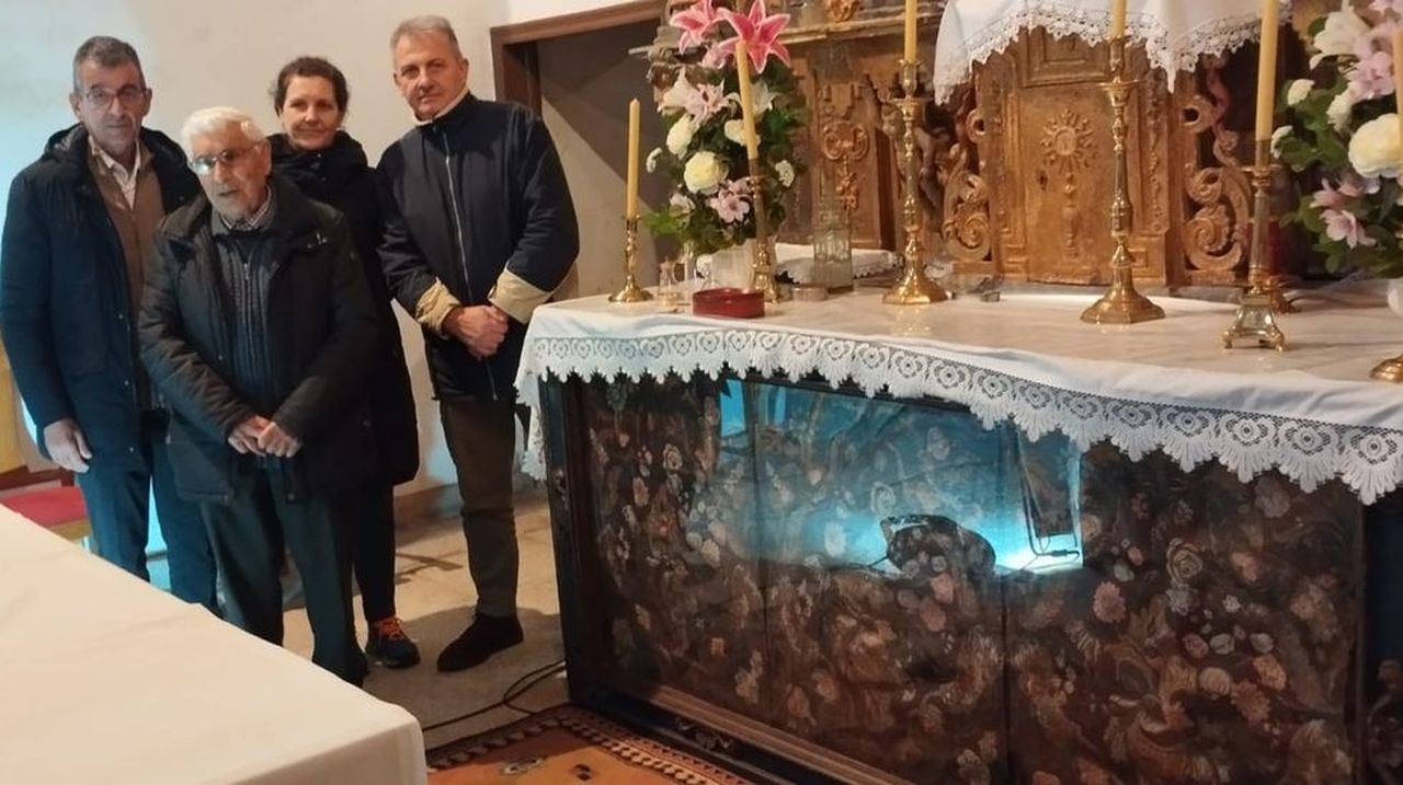 El cordobán de Rosende lució por Santa Lucía tras dos meses de restauración