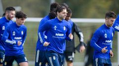 Rodri R�os, junto a sus compa�eros en El Requex�n