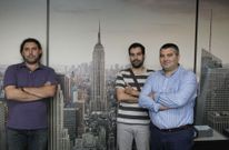 Los tres integrantes del tripartito escenificaron en Barrantes la unidad del nuevo gobierno. 