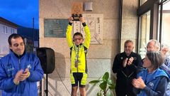 Marcos Vicente Moares recibi el trofeo a la superacin.