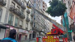 Imagen de archivo de una intervenci�n de los bomberos de Ourense