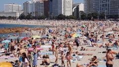 La playa de Riazor