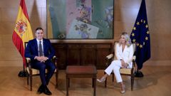 S�nchez se re�ne con Yolanda D�az