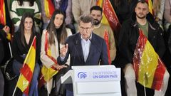 El presidente del PP, Alberto Nez Feijoo, en un acto en Albacete el jueves