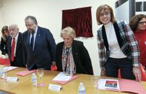 Acto de inauguraci�n del centro, celebrado ayer. 