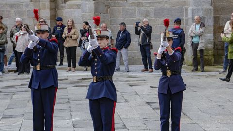 Actos de la Guardia Real en Lugo: desfile en Santa Mar�a