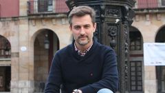Jos� Mar�a P�rez, en la Plaza Mayor de Gij�n