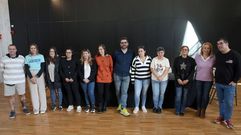Representantes de las AMPA de Ribeira en una foto de archivo