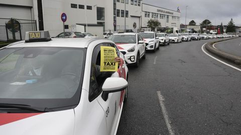 Concentraci�n a finales de octubre en Santiago de taxistas de toda Galicia para reclamar a la Xunta que no autorice m�s licencias de veh�culos de transporte con conductor (VTC)
