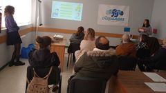 Una de las sesiones con las familias