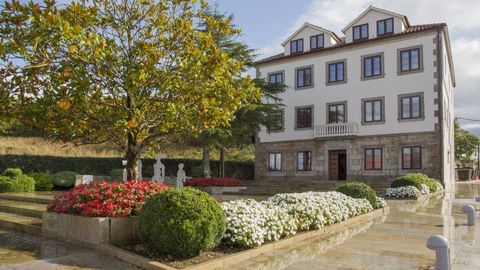 Casa do Concello de Dumbra, en imagen de archivo