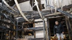 Los efectos del incendio de la nave de Sidegal
