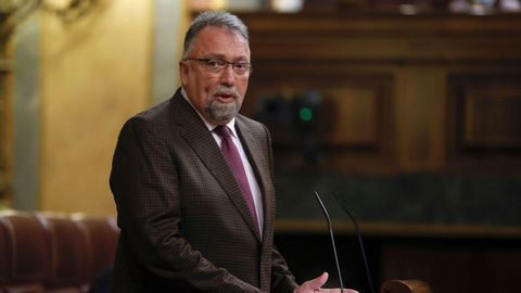 El portavoz de Foro Asturias, Isidro Martnez Oblanca, durante una intervencin en el pleno del Congreso