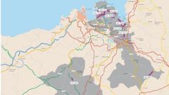 Mapa de los proyectos para mejorar el firme en diez carreteras auton�micas.