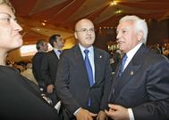 M�nica Legazpi, interventora de la Diputaci�n, Jos� Manuel Baltar y Jos� Luis Baltar. 