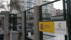 Foto de archivo de la valla del acuartelamiento de Xinzo