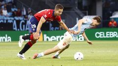 El jugador del Celta Williot Swedberg, durante el partido ante el Osasuna.
