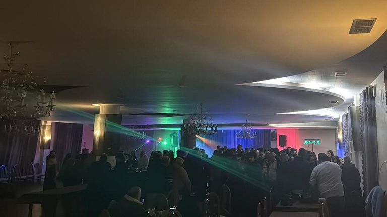 Baile de A�o Nuevo en el restaurante del hotel O Val do Naseiro, en San Pedro, Viveiro