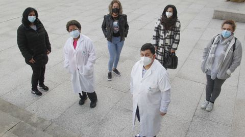 Sonia Rubio y el resto de compañeras de la empresa Clece que están sin vacunar y siguen trabajando en el servicio de ayuda a domicilio
