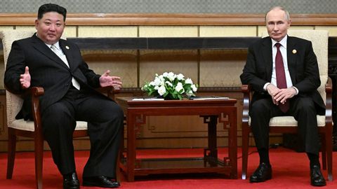 Kim Jong Un y Vlad�mir Putin
